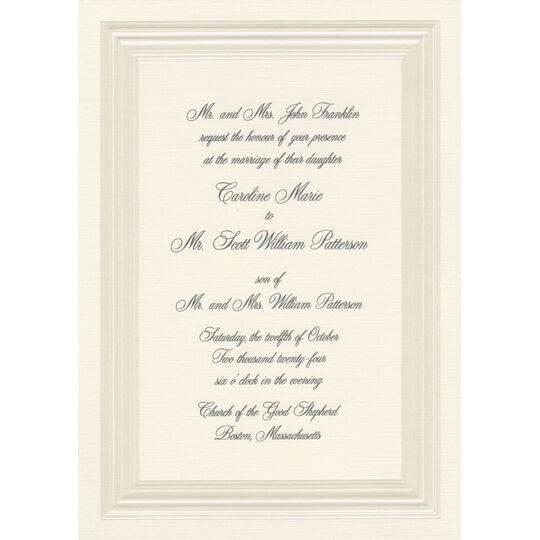 Mon Ami Pearl Frame Invitations